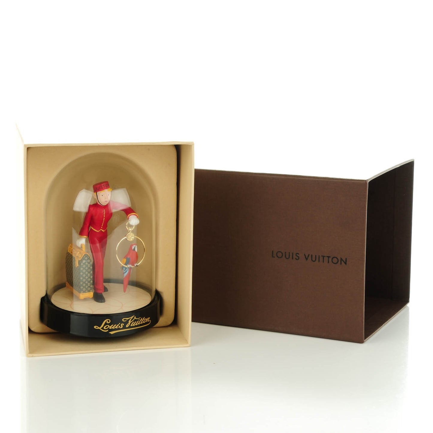 Glass Porter Bell Boy Snow Globe Boule