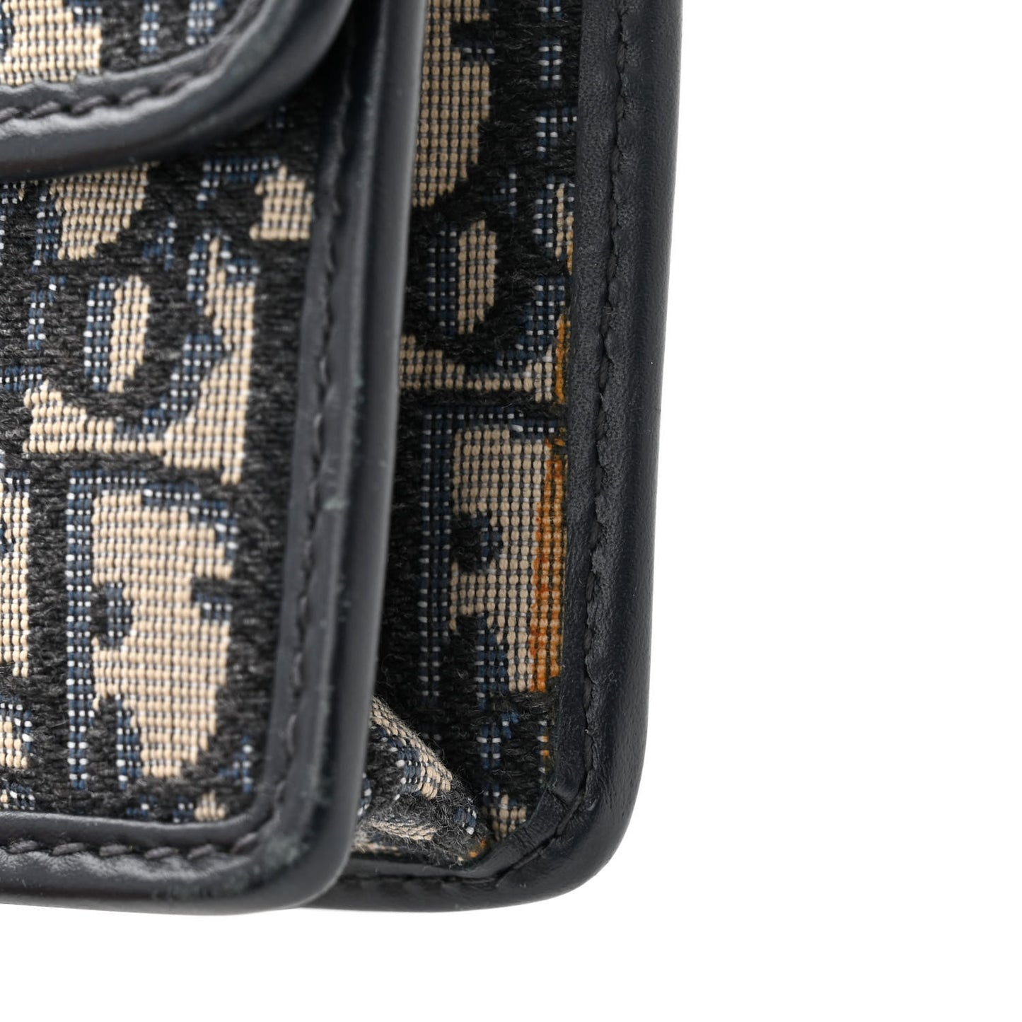 Oblique DiorAddict Wallet On Chain Clutch Navy Blue