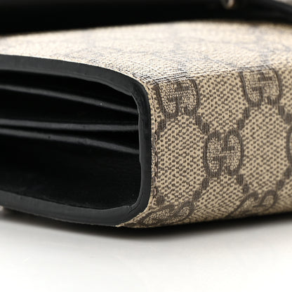 Gucci GG Supreme Monogram Mini Dionysus Chain Wallet Beige Black 9 of 19