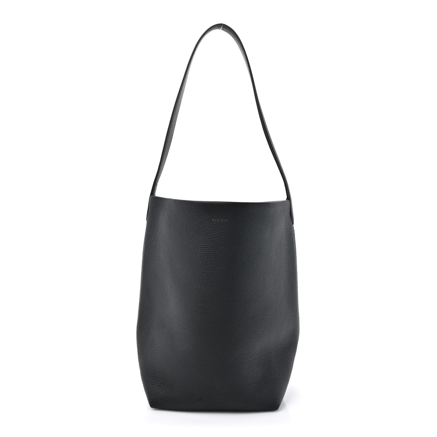 Grained Calfskin Medium N/S Park Tote Black