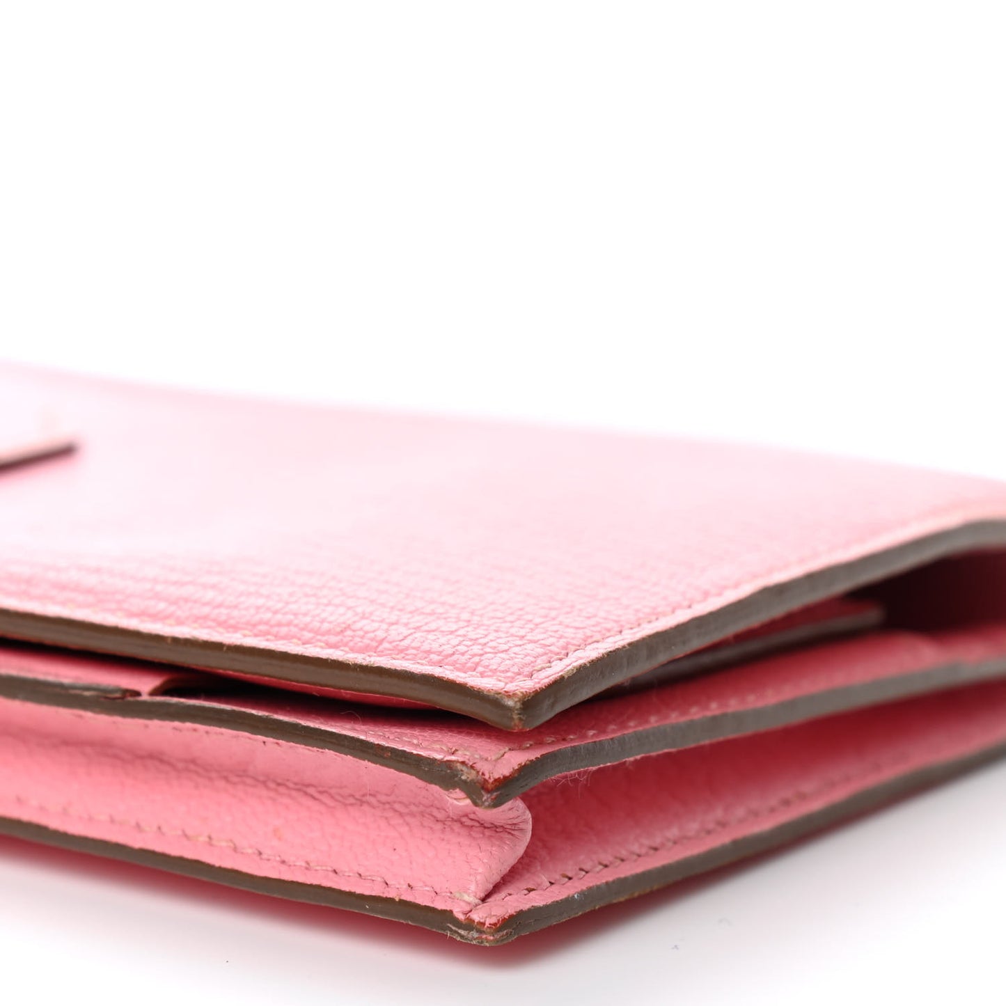 Chevre Mysore Bearn Gusset Wallet Rose Confetti