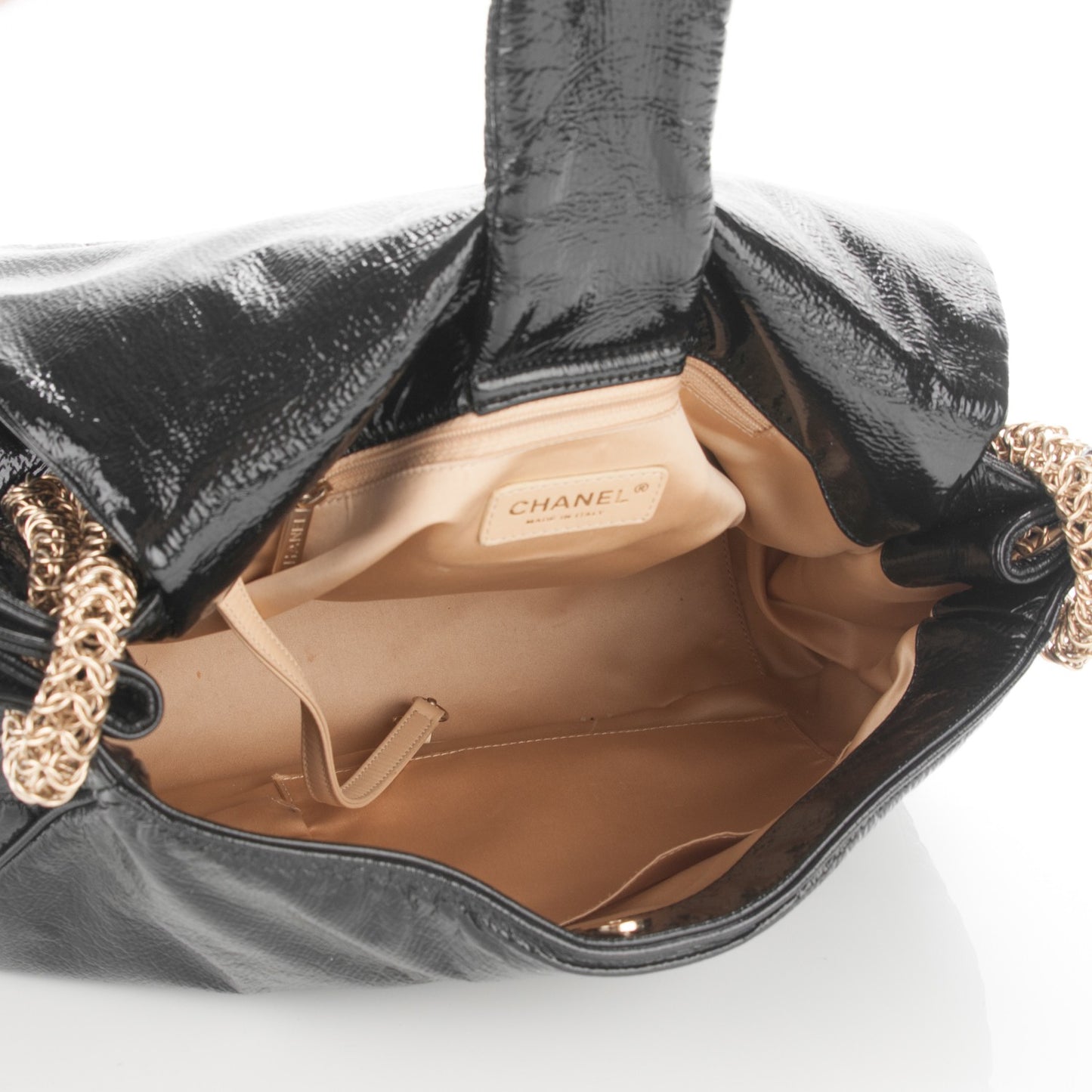Vinyl Rodeo Accordion Flap Bag Black