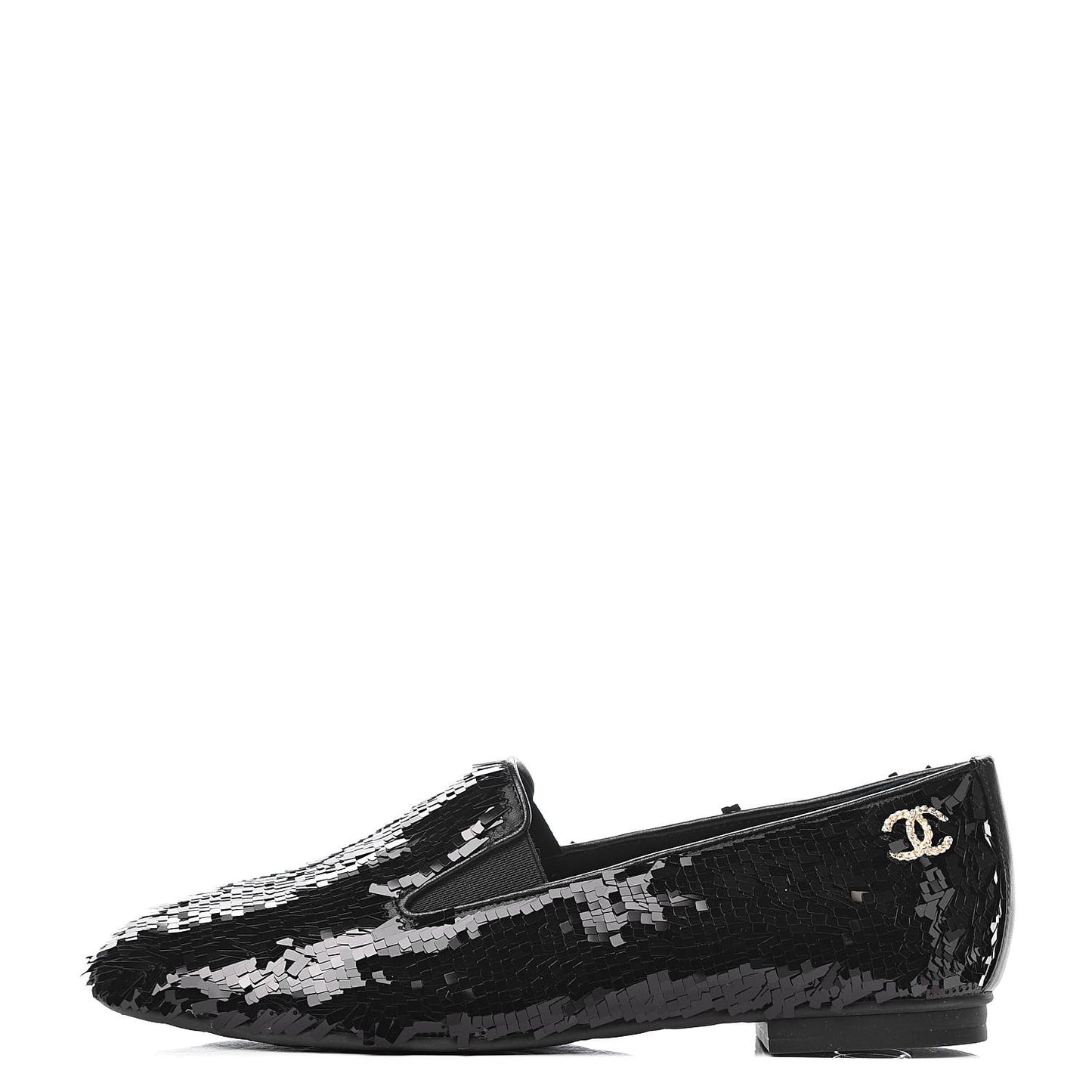 Sequin CC Loafers 37 Black