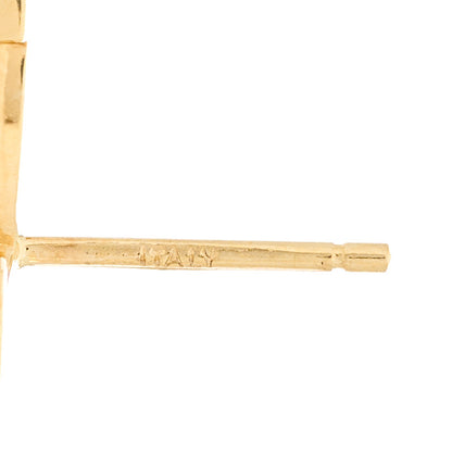 Tiffany 18K Yellow Gold Diamond T Smile Earrings 4 of 4