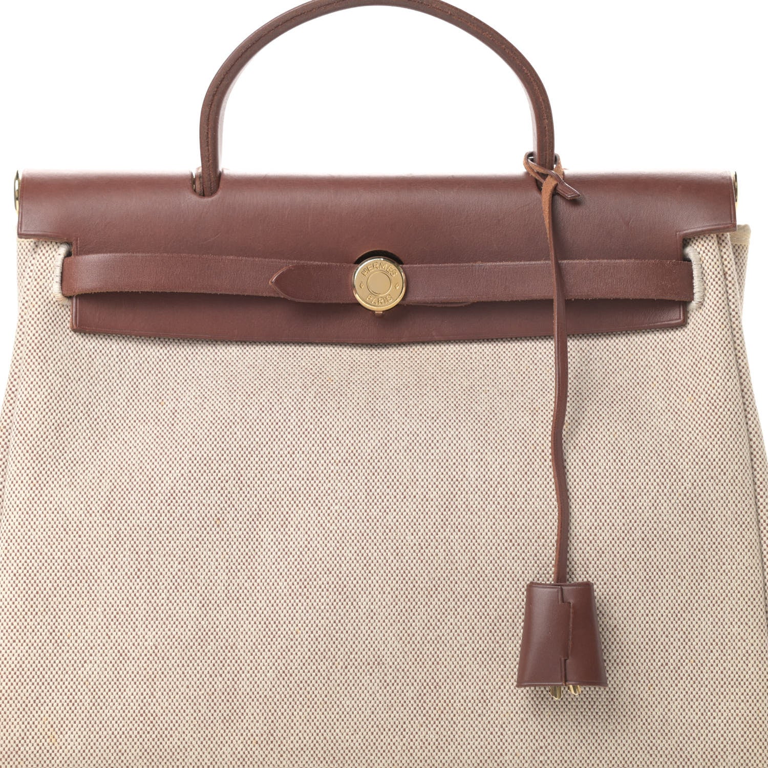 Hermes Toile Vache Herbag 2 in 1 PM Natural Havane 9 of 16