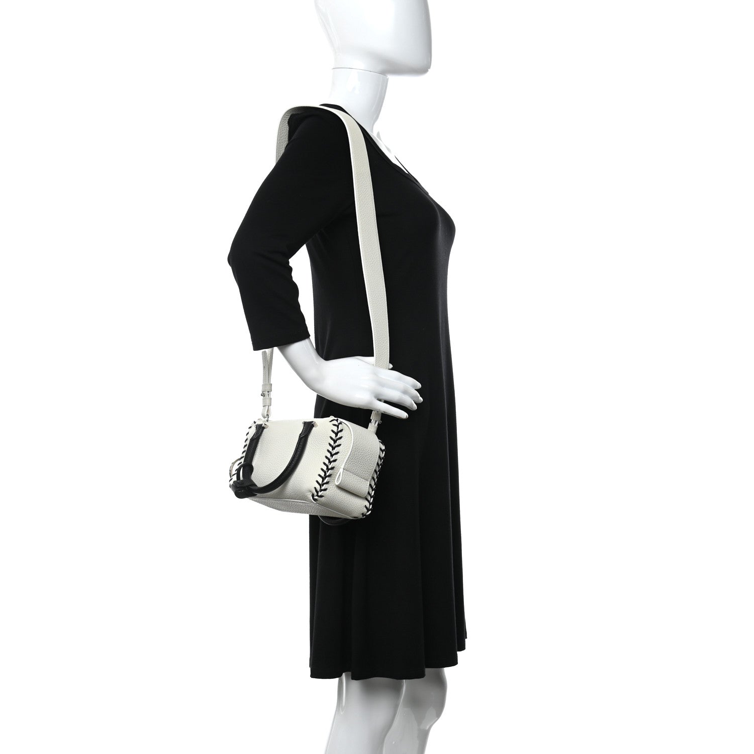 Delvaux Grained Calfskin Mini Cool Box Satchel Ivory 2 of 10