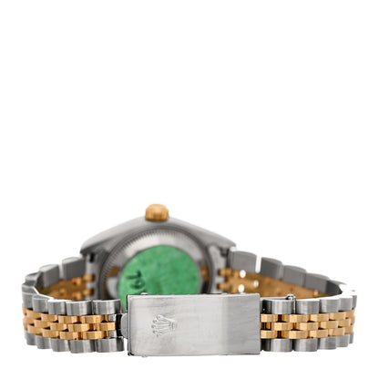 Rolex Stainless Steel 18K Yellow Gold Diamond 26mm Oyster Perpetual Datejust Watch Champagne 79173 3 of 5