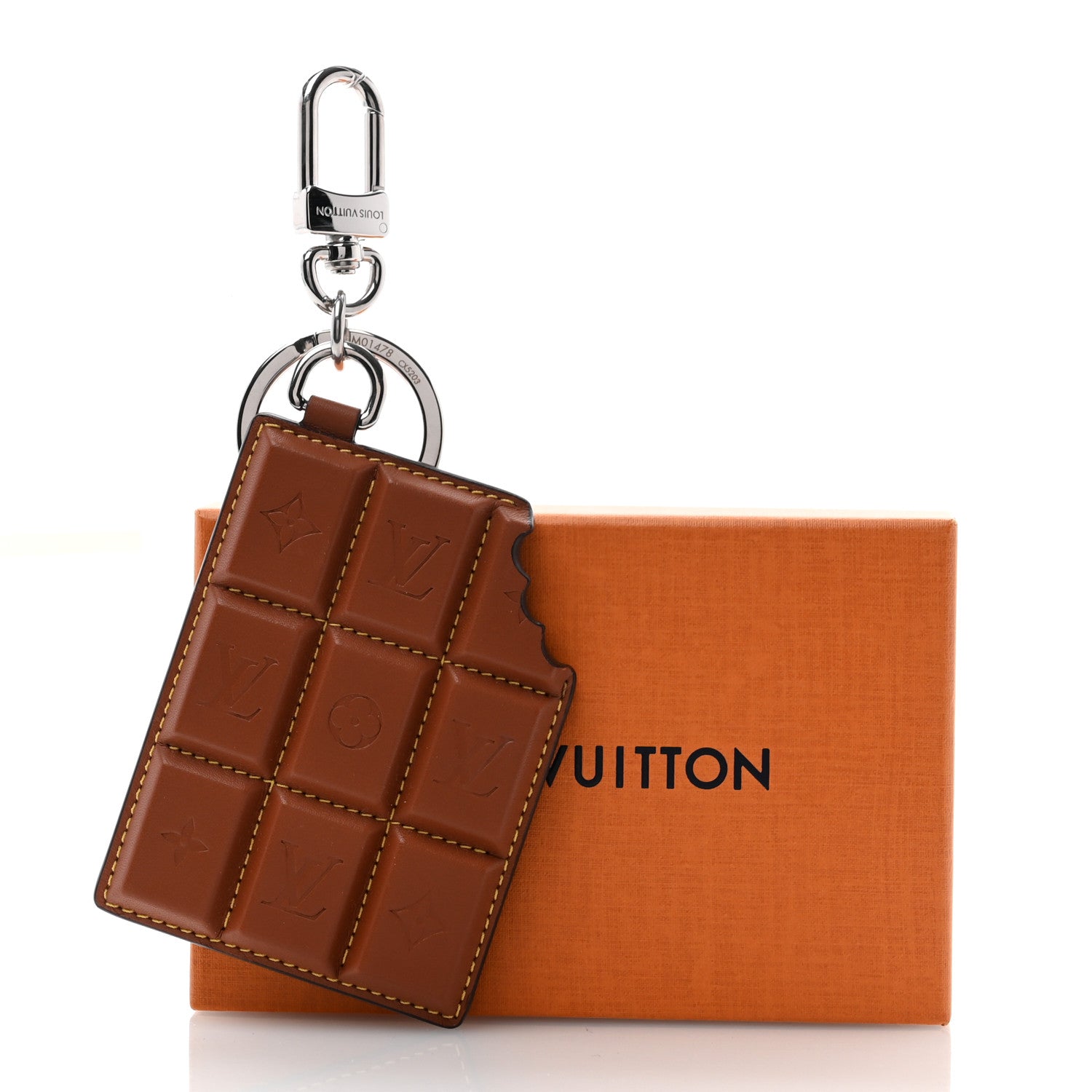 Louis Vuitton Monogram LV Chocolate Bar Bag Charm Key Holder 5 of 5