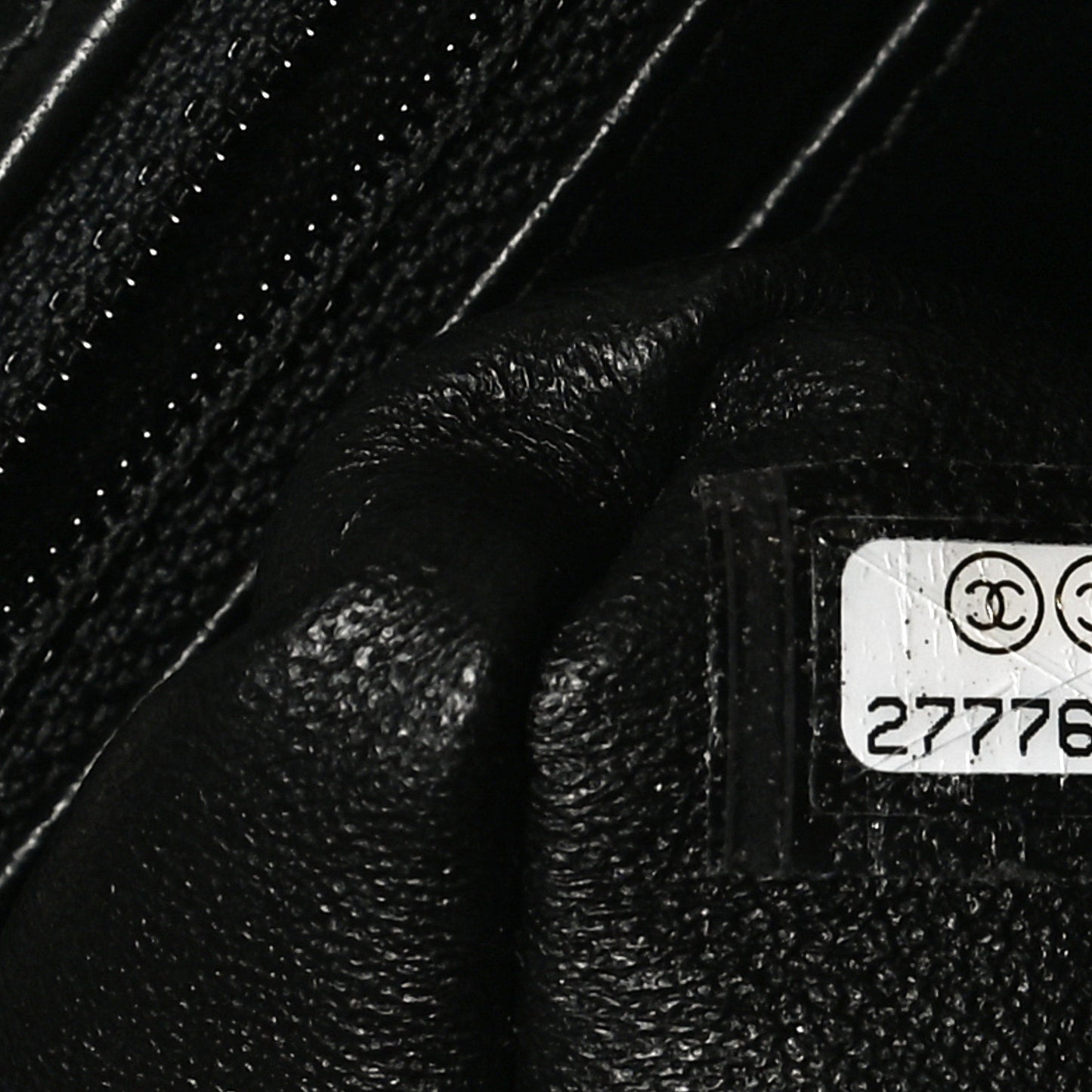 Lambskin Quilted Mini Rectangular Flap Black