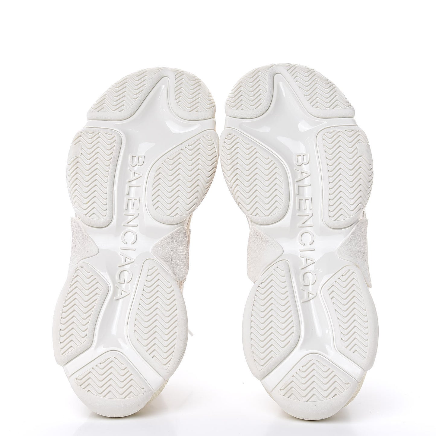 Nylon Suede Mens Triple S 2.0 Sneakers 44 White
