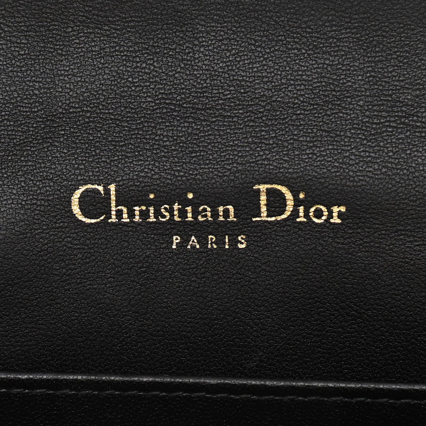 Lambskin Cannage Lady Dior Chain Wallet Black
