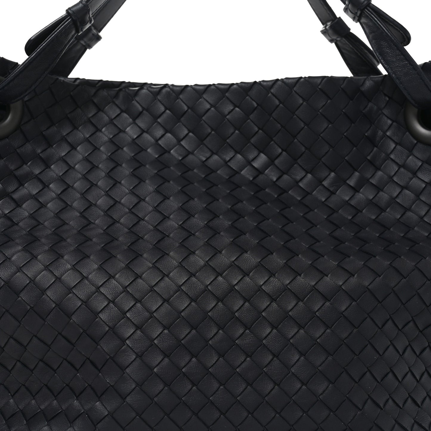 Nappa Intrecciato Medium Garda Bag Black