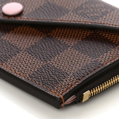 Louis Vuitton Damier Ebene Recto Verso Card Holder Rose Ballerine 9 of 10
