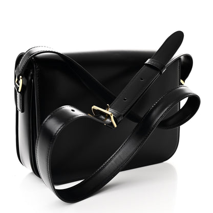 Celine Shiny Calfskin Medium Triomphe Black 3 of 10
