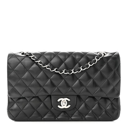 Chanel Lambskin Quilted Medium Double Flap Black 1 of 13
