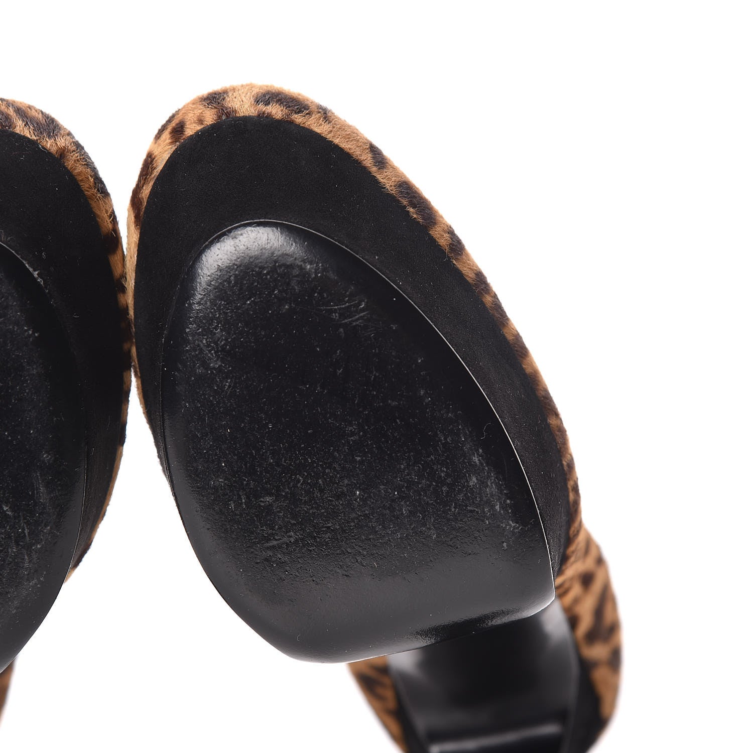 Saint Laurent Calf Hair Leopard Print Palais 105 Platform Pumps 38.5 12 of 13