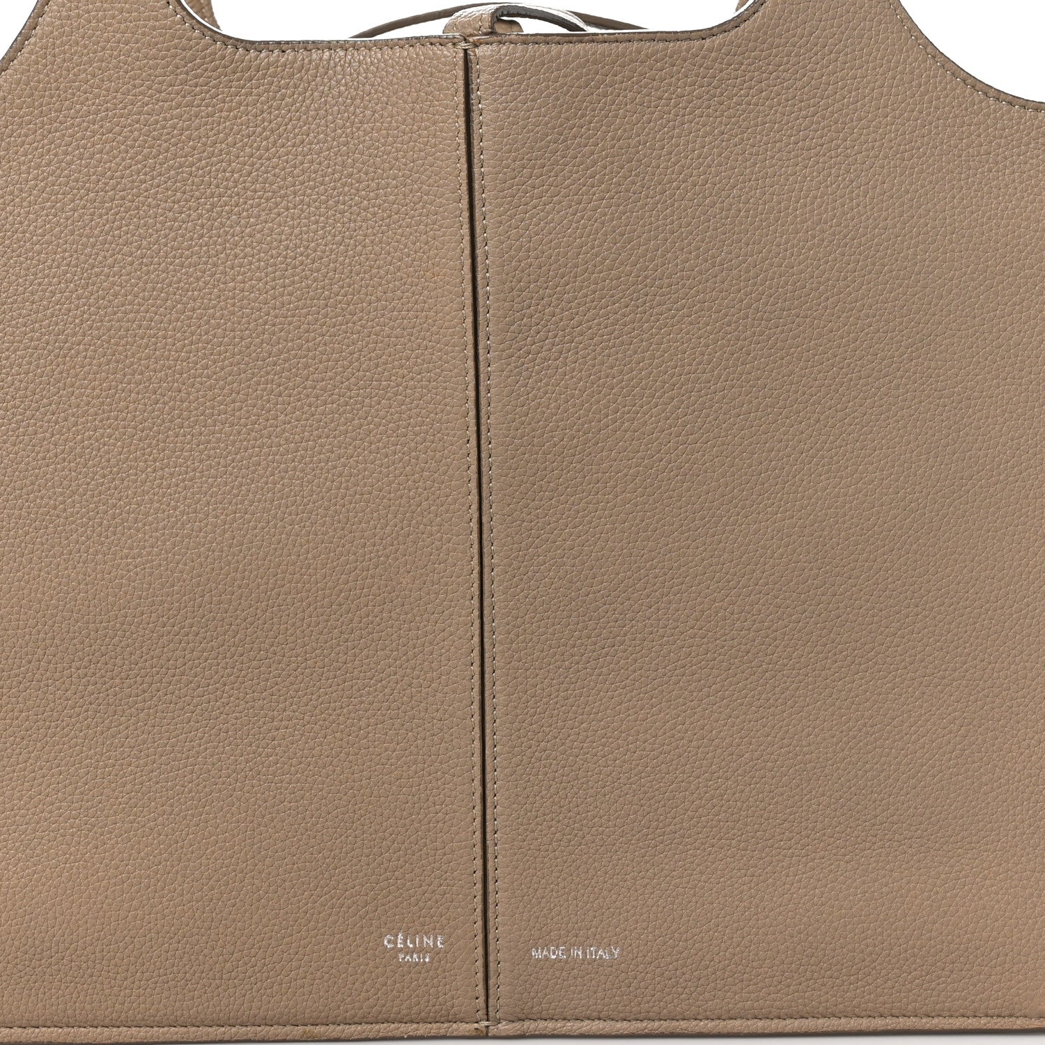 Celine Baby Grained Calfskin Medium Tri-Fold Bag Taupe 8 of 11