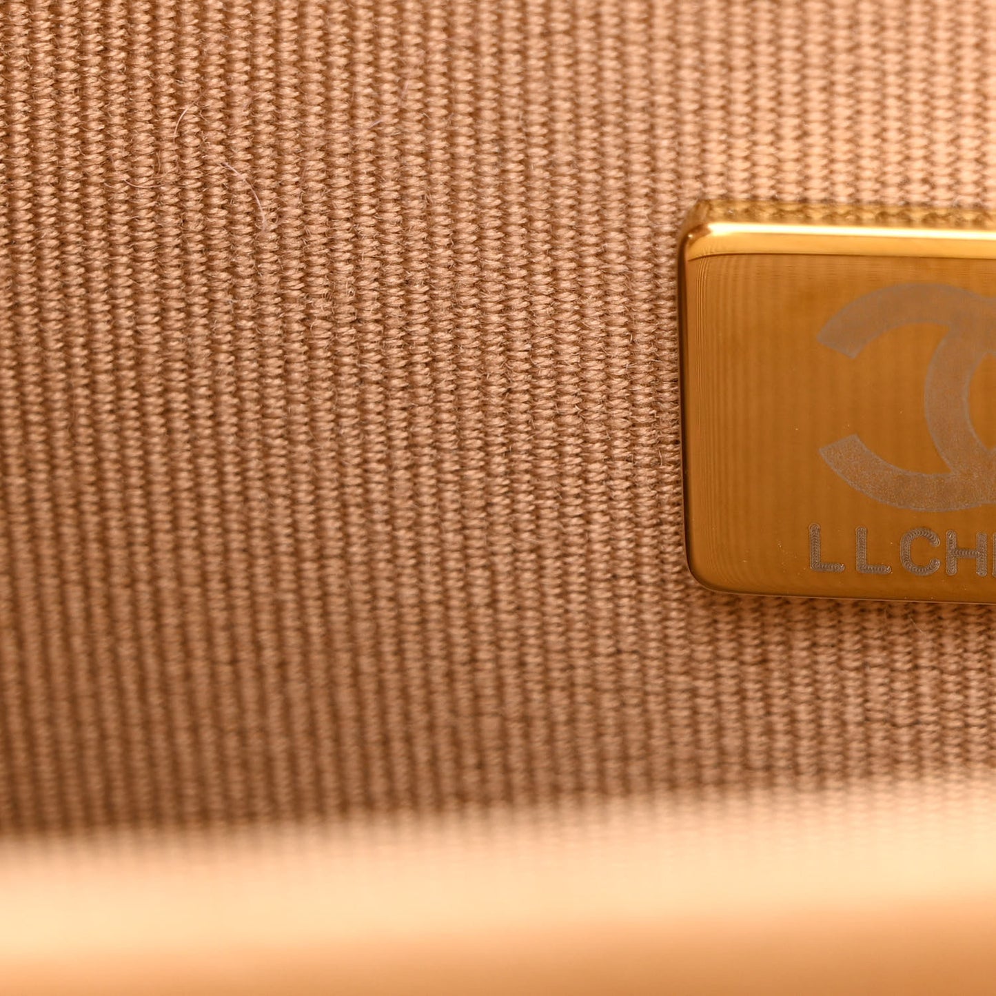 Caviar Mini Messenger Bag Beige