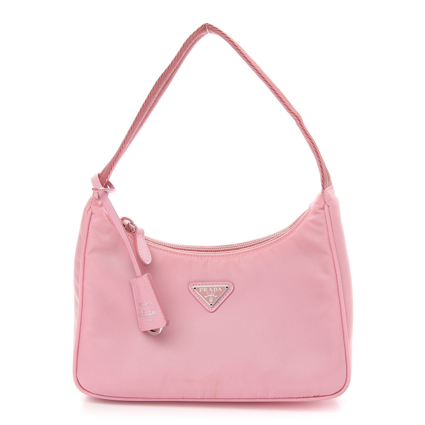 Tessuto Nylon Saffiano Mini Re-Edition 2000 Bag Rosa