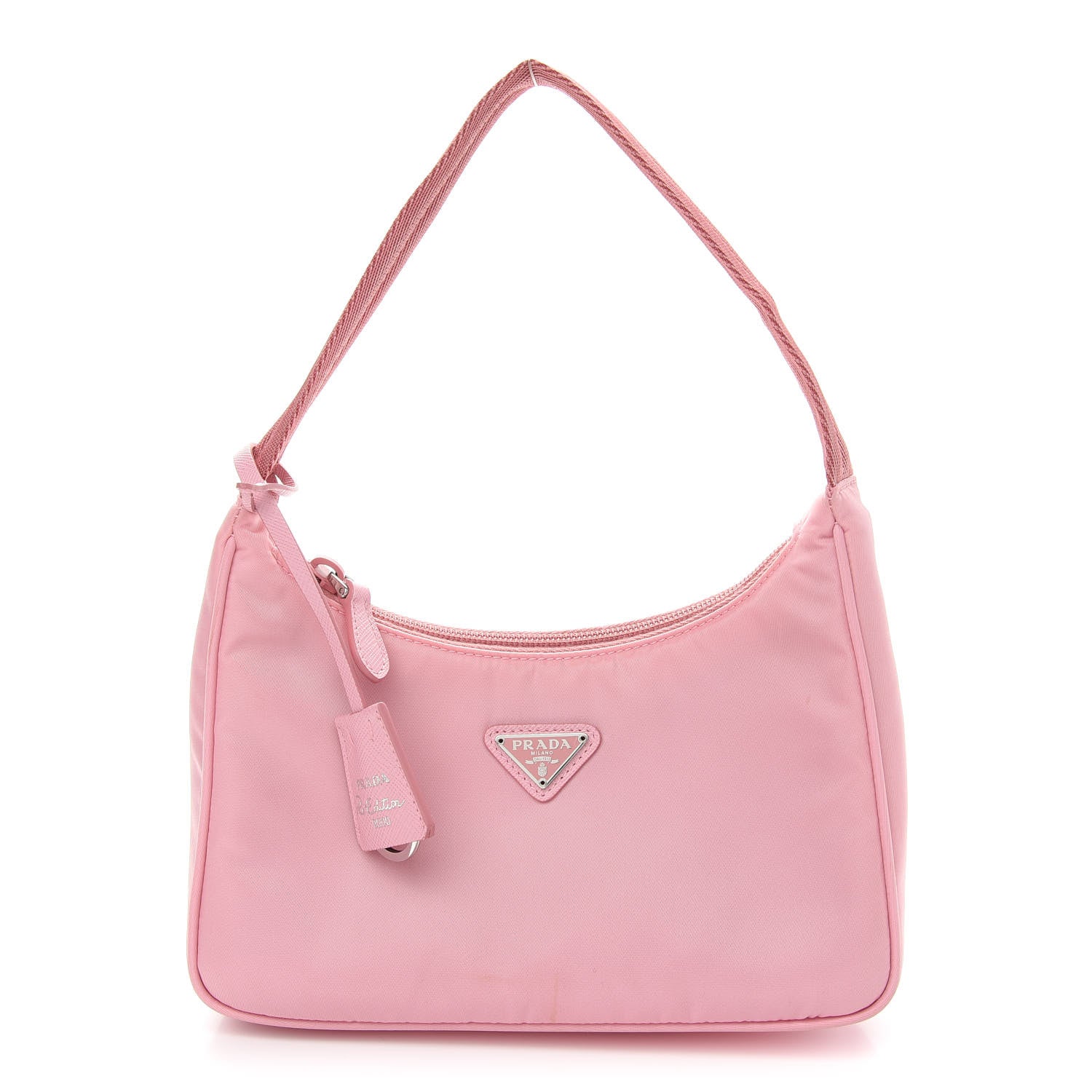 Prada Tessuto Nylon Saffiano Mini Re-Edition 2000 Bag Rosa 1 of 10