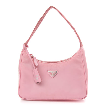 Prada Tessuto Nylon Saffiano Mini Re-Edition 2000 Bag Rosa 1 of 10