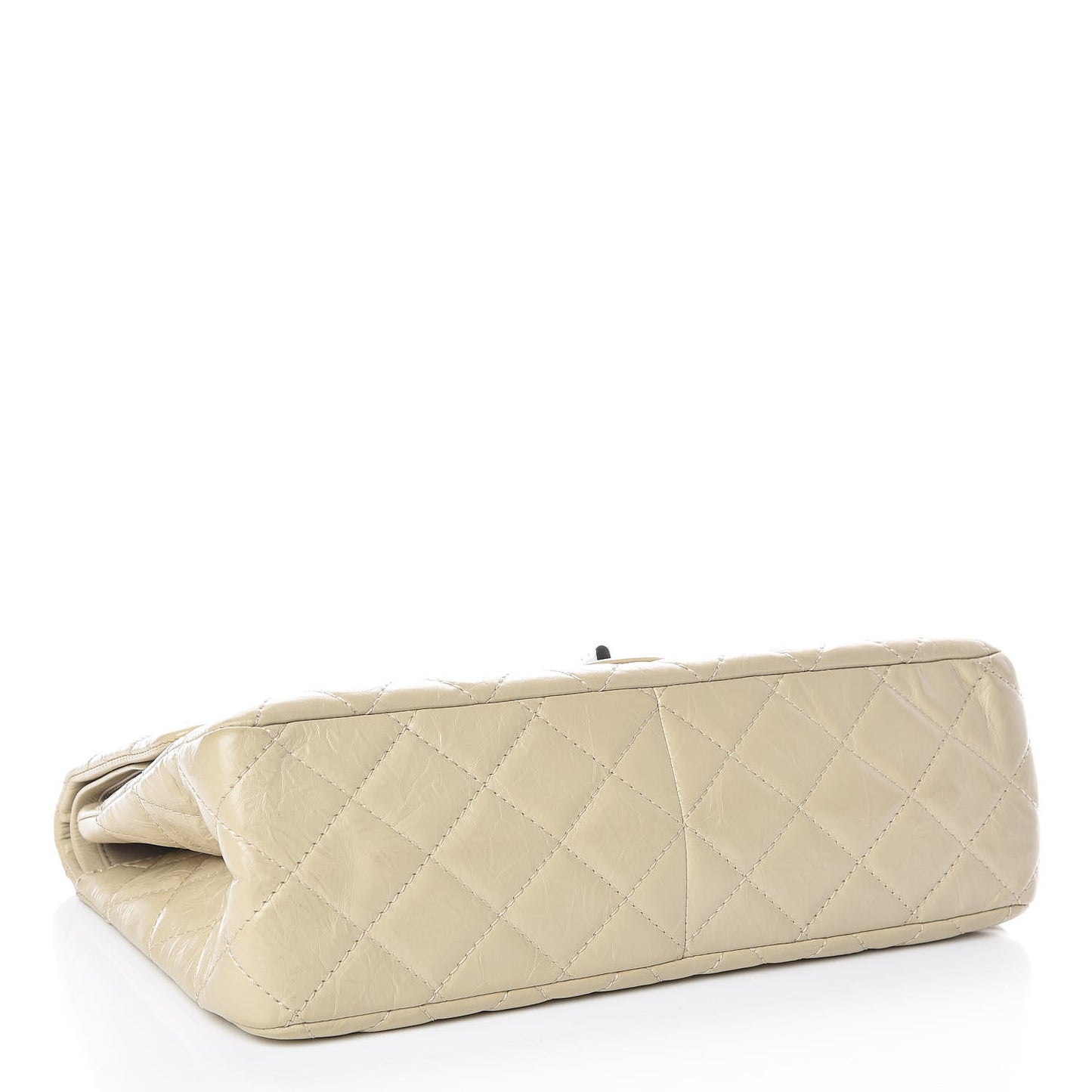 Aged Calfskin Quilted 2.55 Reissue 227 Flap Beige