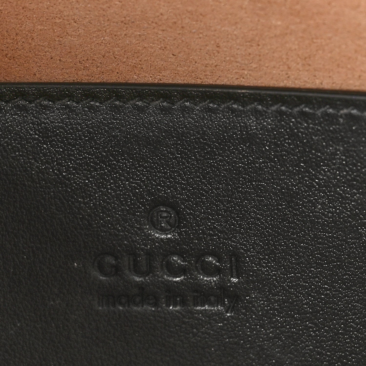 Gucci Calfskin Matelasse Chevron Mini GG Marmont Top Handle Bag Black 6 of 11