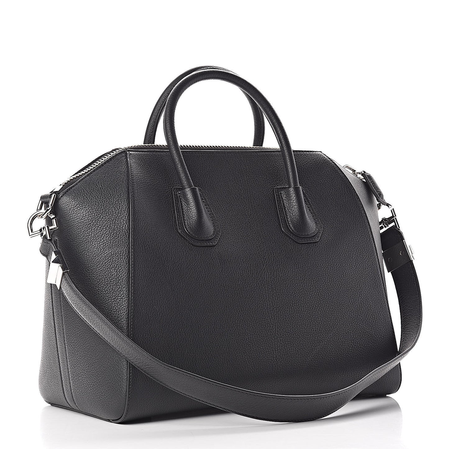 Sugar Goatskin Medium Antigona Black