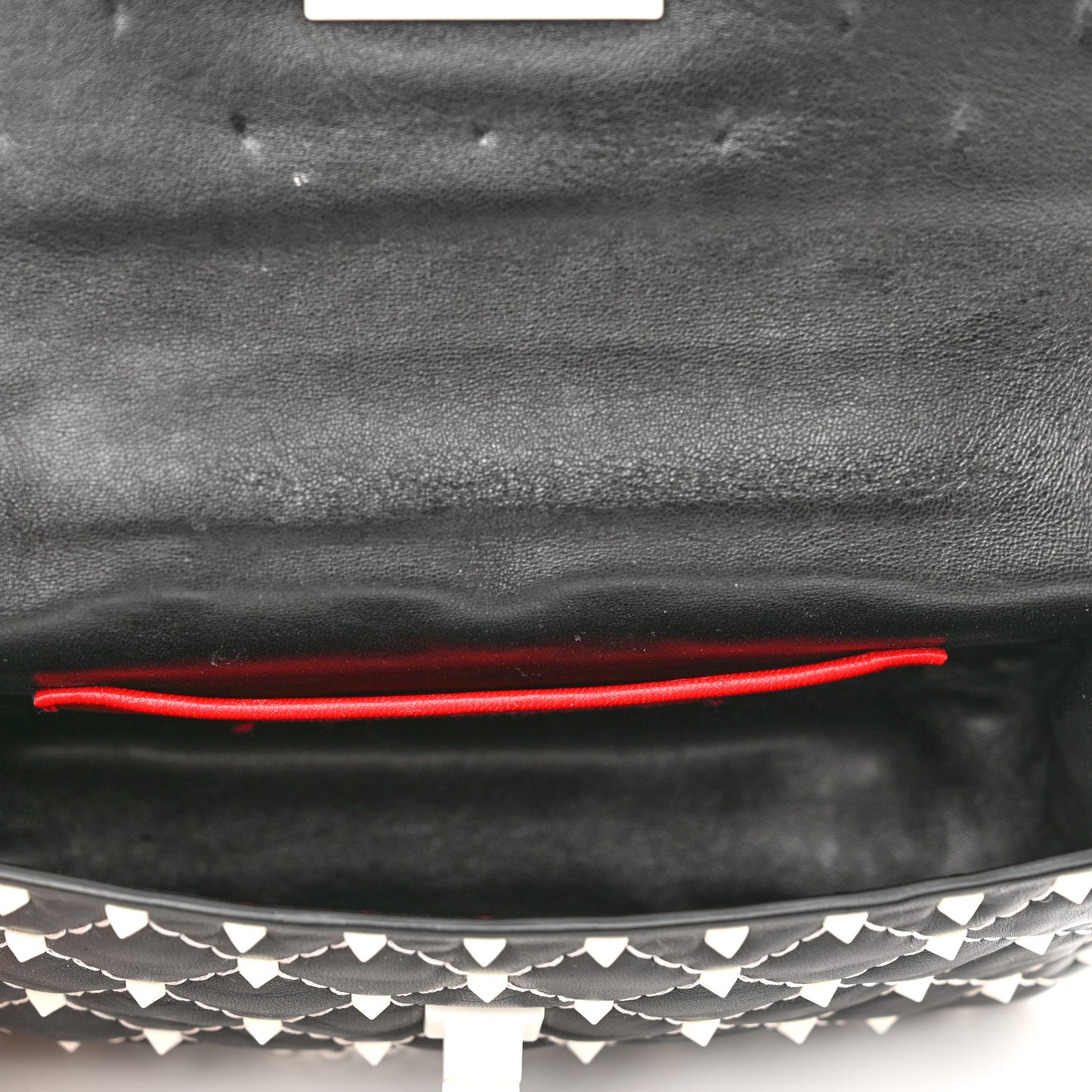 Lambskin Small Free Rockstud Spike Shoulder Bag Black