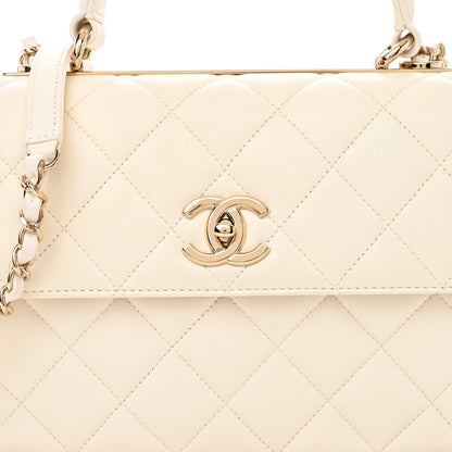 Chanel Lambskin Quilted Small Trendy CC Dual Handle Flap Bag White 8 of 10
