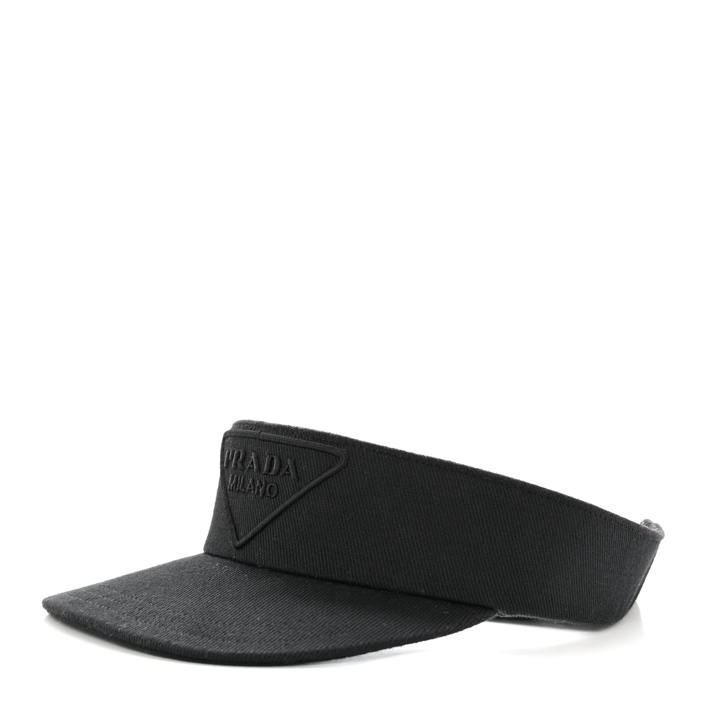 Drill Nylon Triangle Logo Embroidered Mens Visor M Black