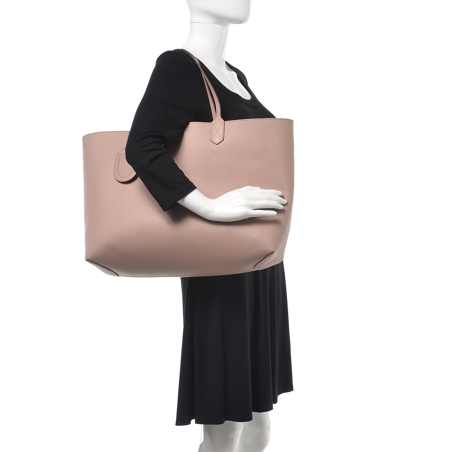 Gucci Calfskin GG Supreme Monogram Large Reversible Tote Dark Cipria 2 of 17