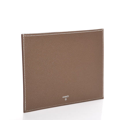Hermes Epsom Petit H Shooting Star Passport Holder Bleu Paon Etoupe 3 of 7