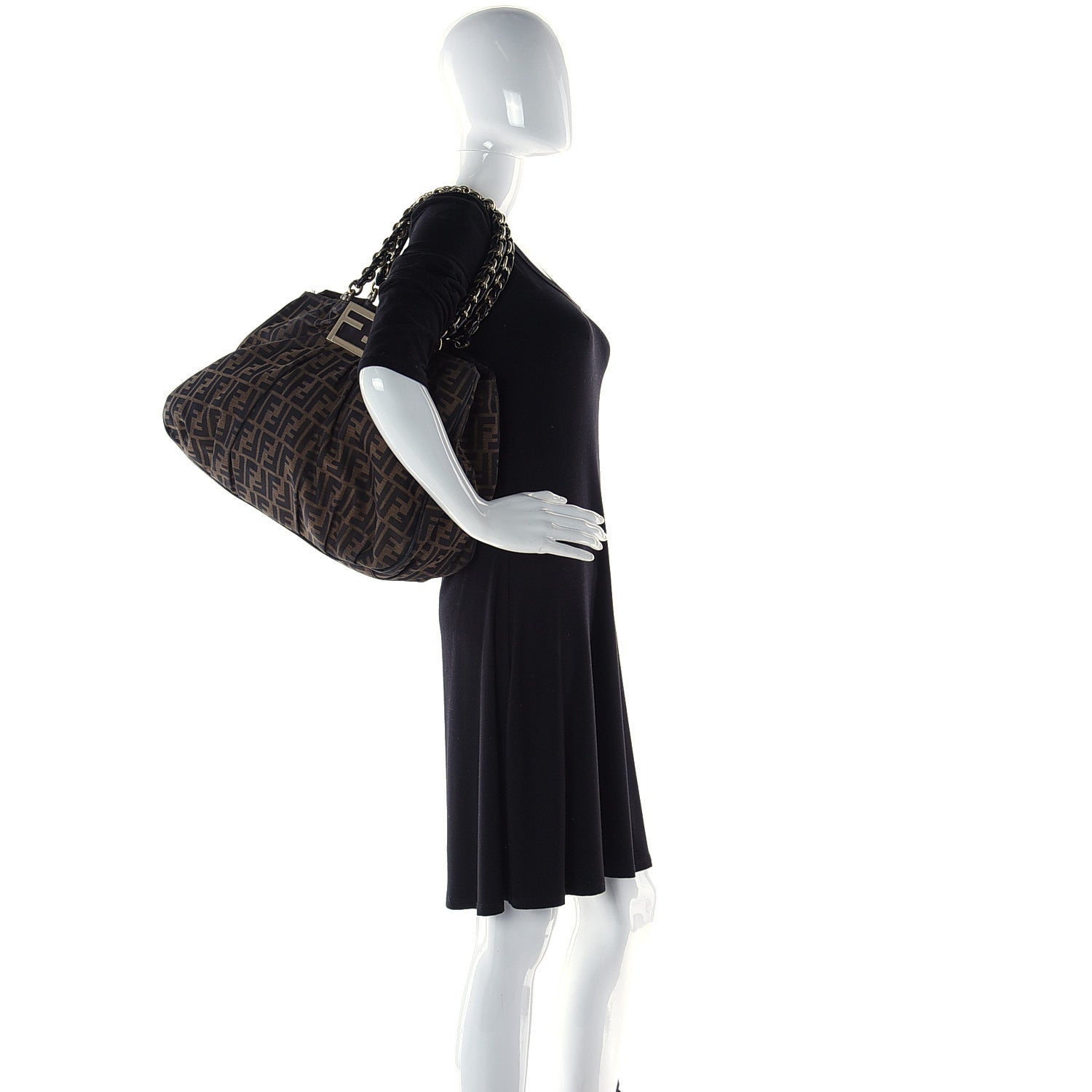 Fendi Zucca Mia Tote Tobacco 3 of 24