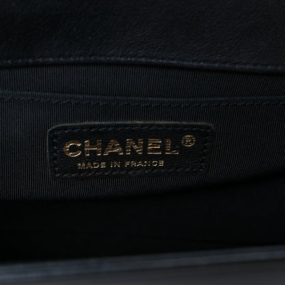 Chanel Calfskin Quilted Medium Boy Flap Black 9 of 21