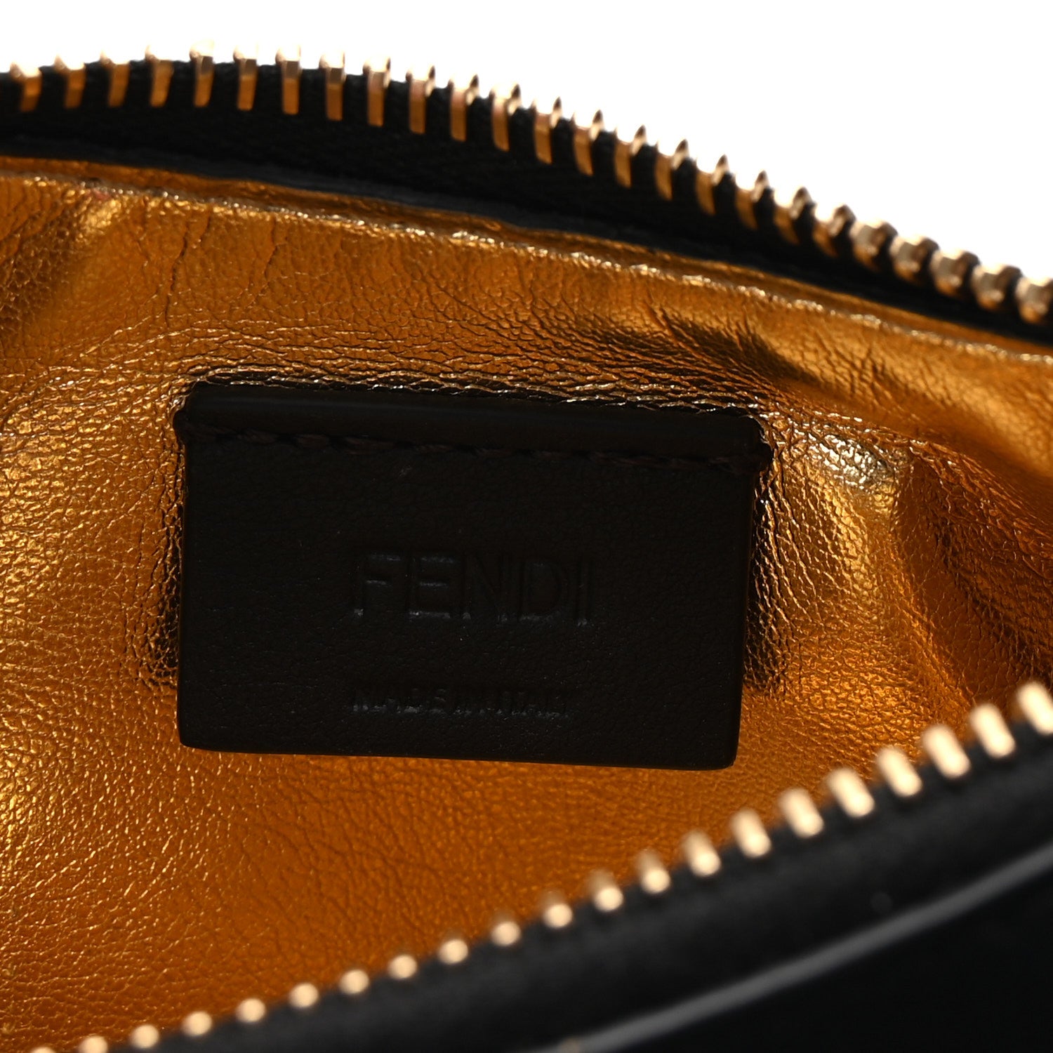 Fendi Vitello Grace Matte Nano Fendigraphy Hobo Charm Black 6 of 11
