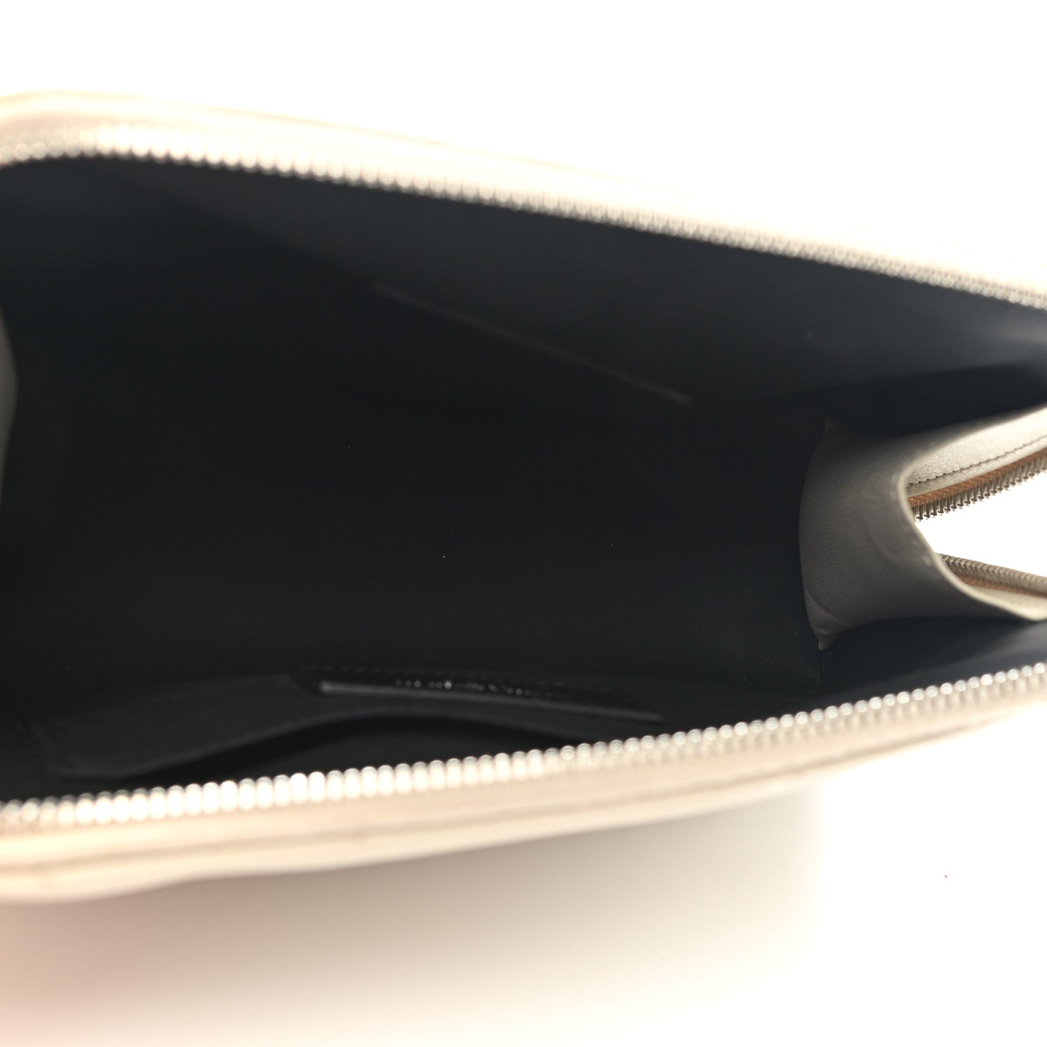 Saint Laurent Lambskin Matelasse Cosmetic Case Ivory 5 of 8
