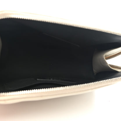 Saint Laurent Lambskin Matelasse Cosmetic Case Ivory 5 of 8
