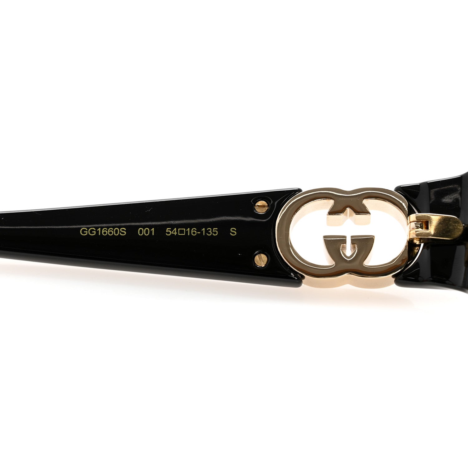 Gucci Acetate Oval Sunglasses GG1660S Black 7 of 9