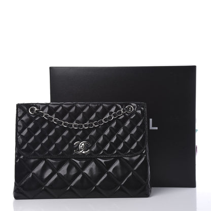 Chanel Vinyl Quilted In the Business Flap Bag Black 21 of 22