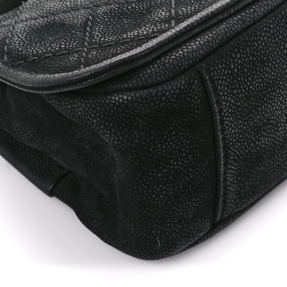 Chanel Bullskin Suede Small Highlander Messenger Flap Black 9 of 10