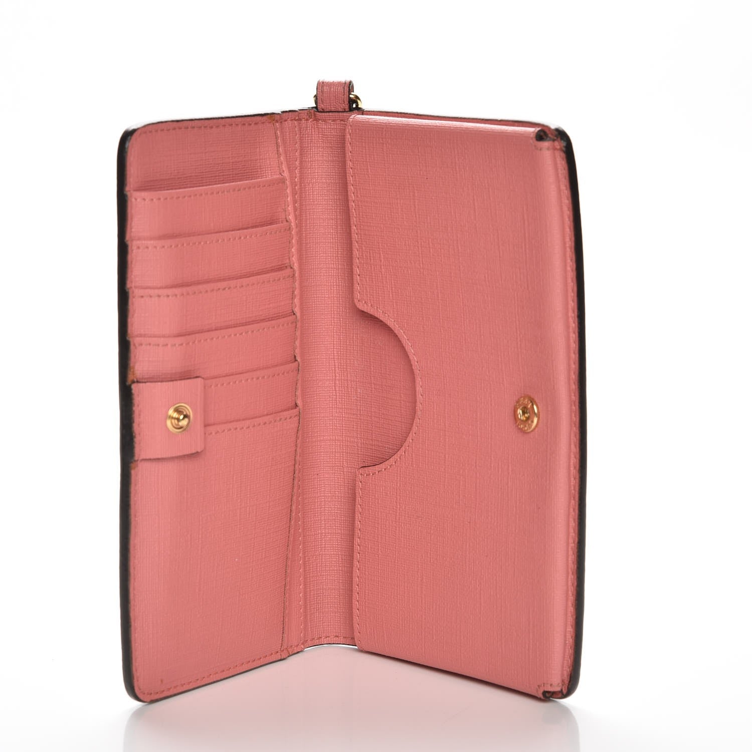 Gucci GG Supreme Monogram Embroidered Face iPhone 6 Case Wristlet Pink 5 of 8