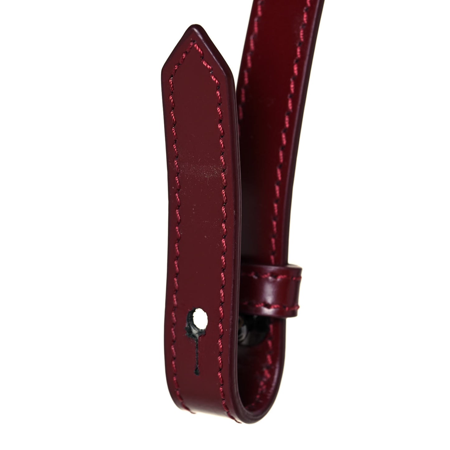 Calfskin Padded Diag Binder Flap Bag Burgundy