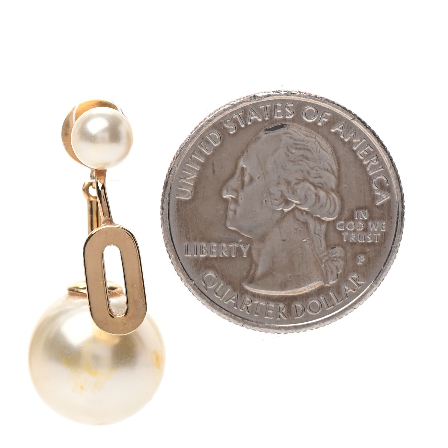 Christian Dior Pearl My ABCDior O Tribale Earring Gold 2 of 6