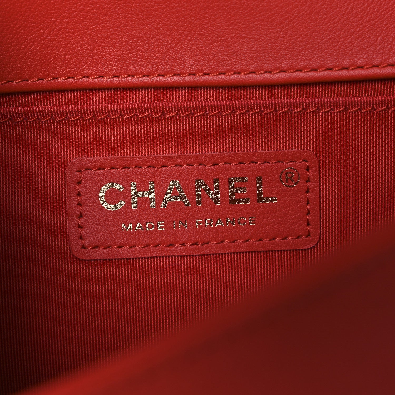 Chanel Calfskin Chevron Quilted Medium Boy Flap Red 6 of 11