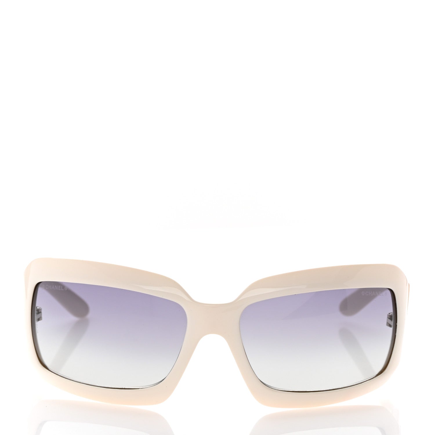 Chanel Mother of Pearl CC Sunglasses 5076-H White 2 of 8
