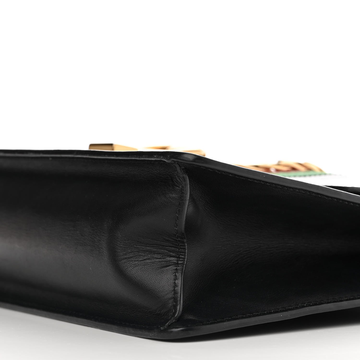 Gucci Calfskin Small Sylvie Shoulder Bag Black 10 of 14