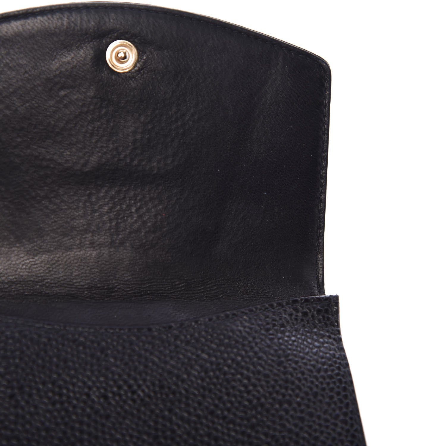 Chanel Caviar Timeless CC Compact French Wallet Black 9 of 11