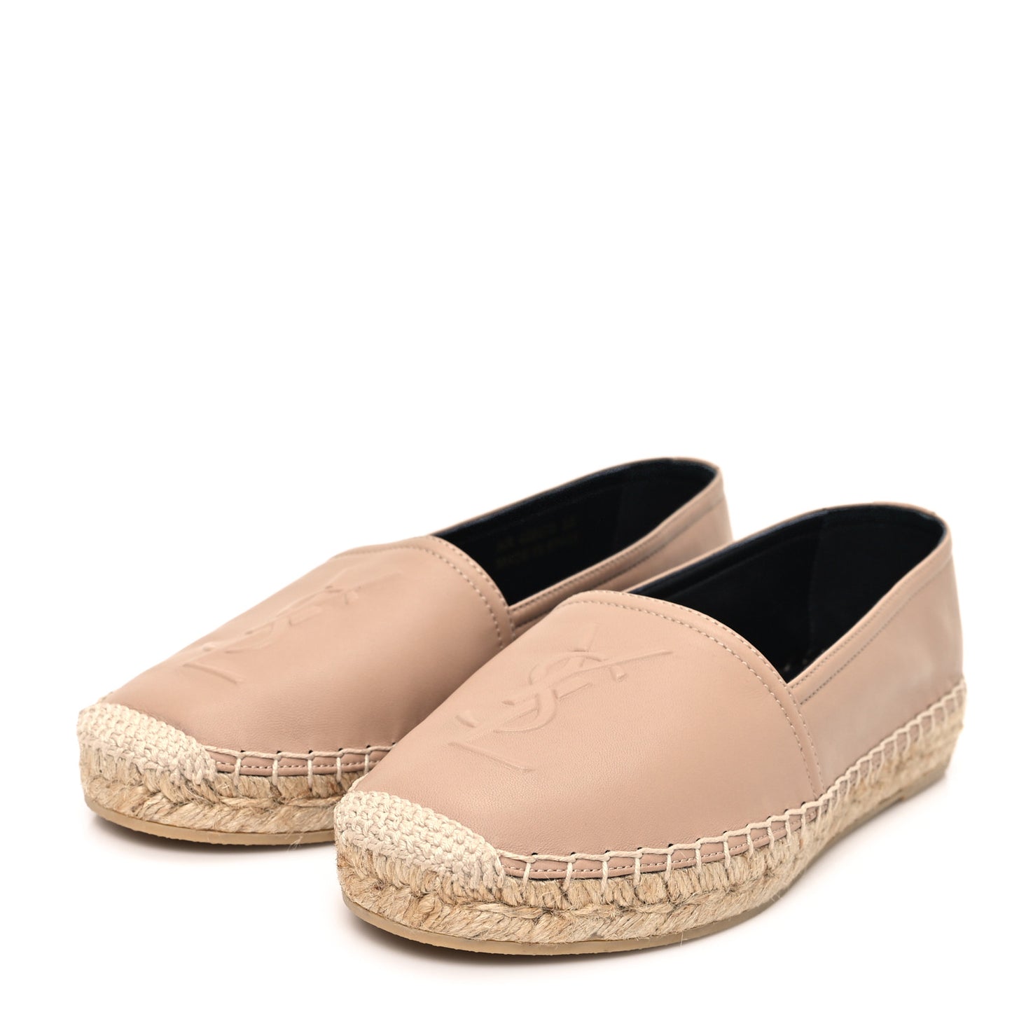Lambskin Monogram Espadrilles 35 Nude