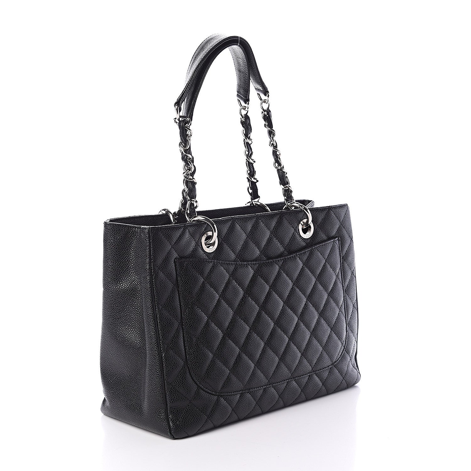 Chanel Caviar Quilted Grand Shopping Tote GST Black 2 of 9